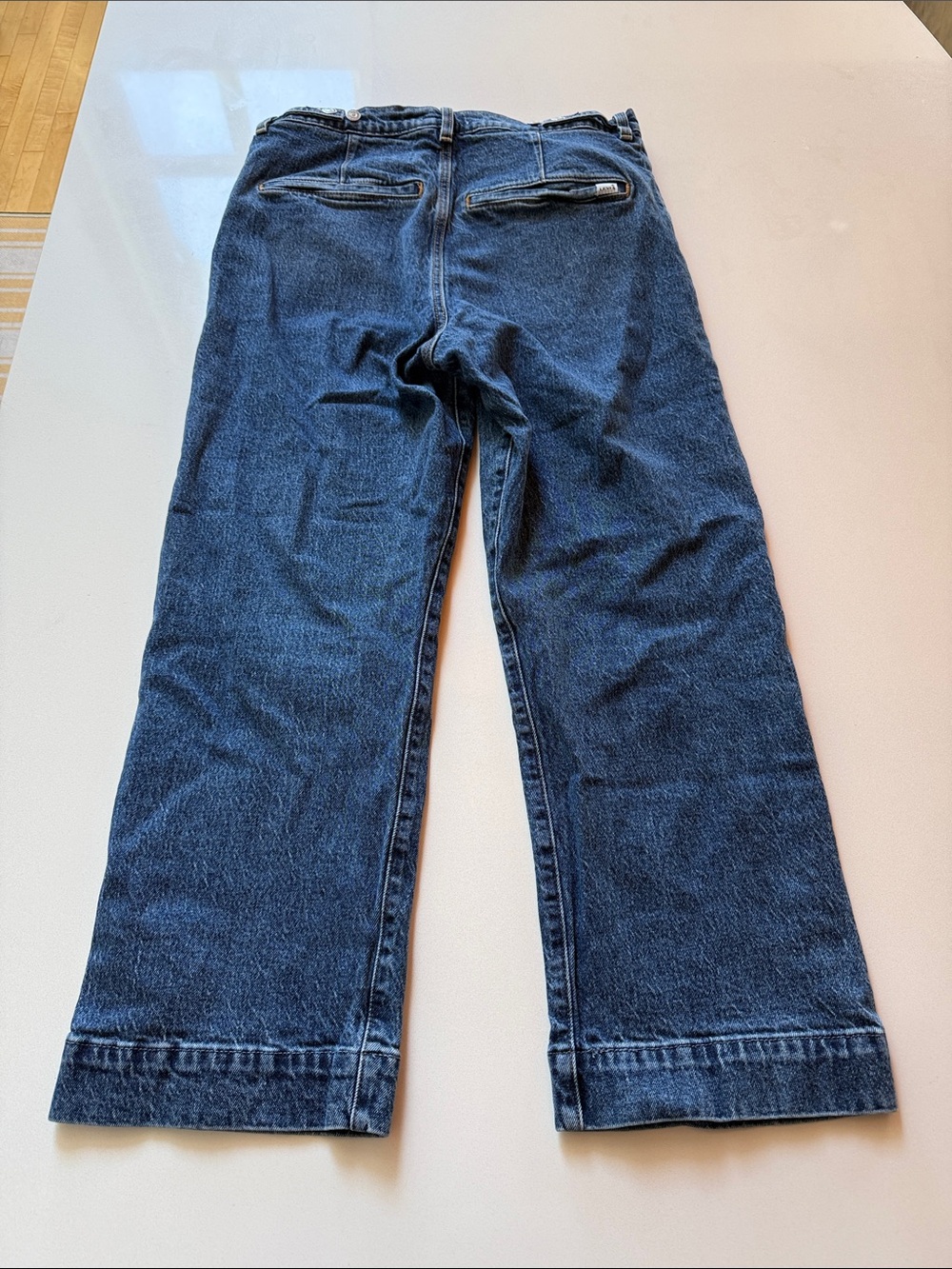 Levi's Ribcage High-Rise Cropped Straight Ankle Tailored Jeans, Trouser, Size 31 - Picture 8 of 13
